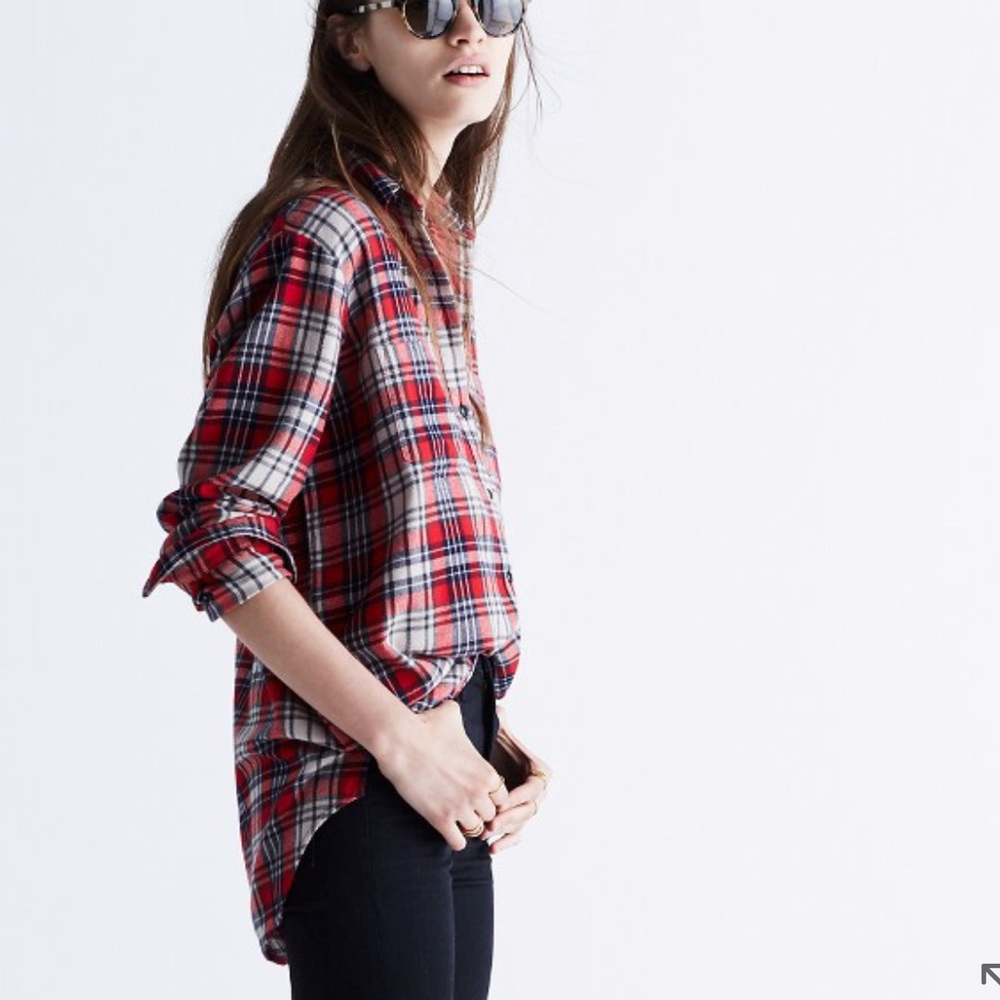 Made well flannel oversized ex-boyfriend shirt